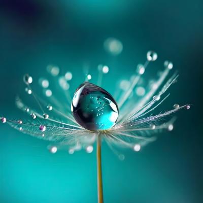 00187 Dandelion Dewdrops